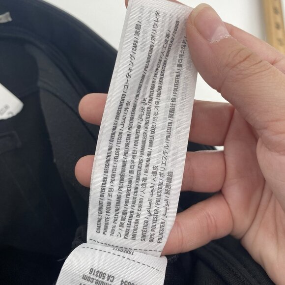 Abercrombie & Fitch Plus Size 20R The 90s Straight Ultra High Rise Vegan Leather - Picture 11 of 12